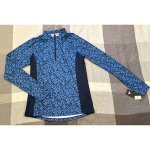 NWT Adidas floral golf 1/4 zip pullover women’s sz S